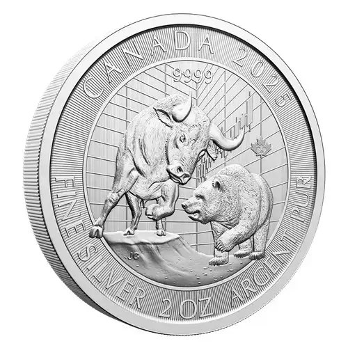 2 oz RCM Silver Bull & Bear - 2025 - Canadian PMX