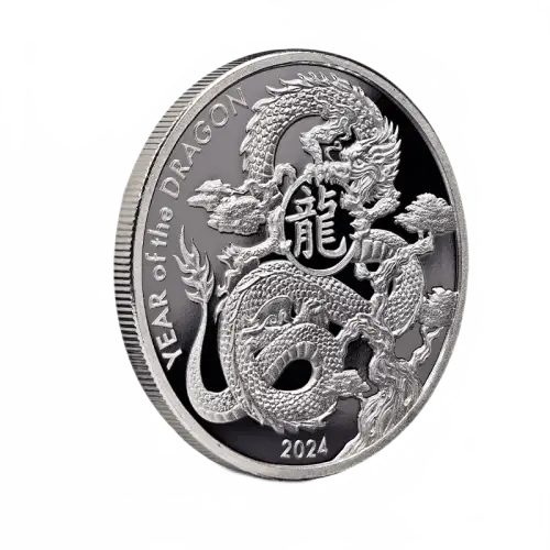 アサヒ 2024年 ドラゴン 1オンス銀貨 Come buy the 1 oz Asahi Silver Dragon Round from us today