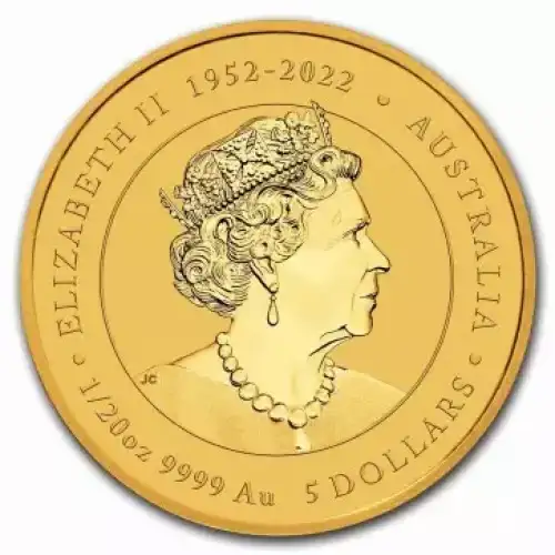 Australian Perth Mint Gold Lunar - Year of the Dragon, 1/20 oz - 2024 (2)