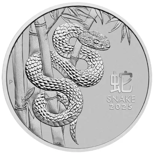 Australian Perth Mint Platinum Coin Lunar Series: Year of the Snake, 1oz - 2025 (3)