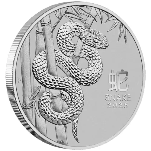 Australian Perth Mint Platinum Coin Lunar Series: Year of the Snake, 1oz - 2025 (2)