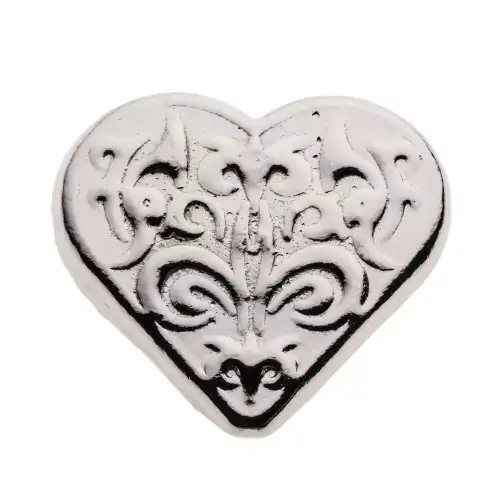 Beaver Bullion - 1 oz  Silver Heart (2)