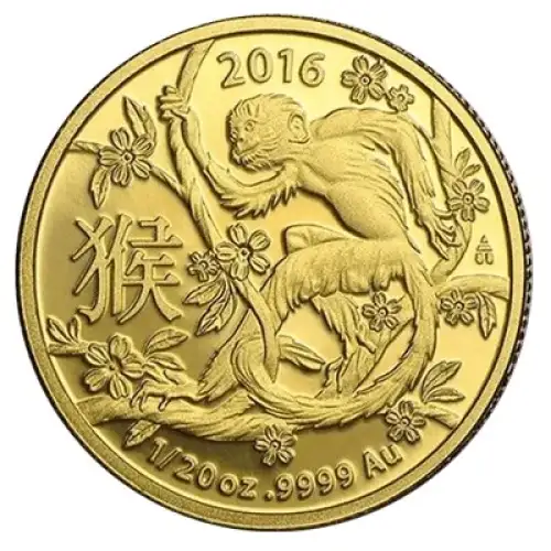 Misc Minted Gold Round, 1/20 oz (3)