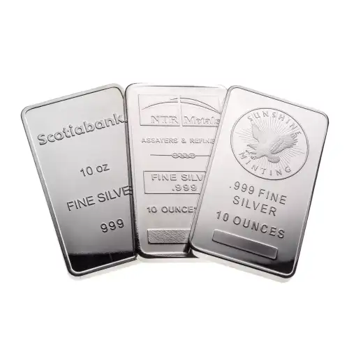 10 Ounce Generic Silver Bar | .999 Silver Bar - Canadian PMX