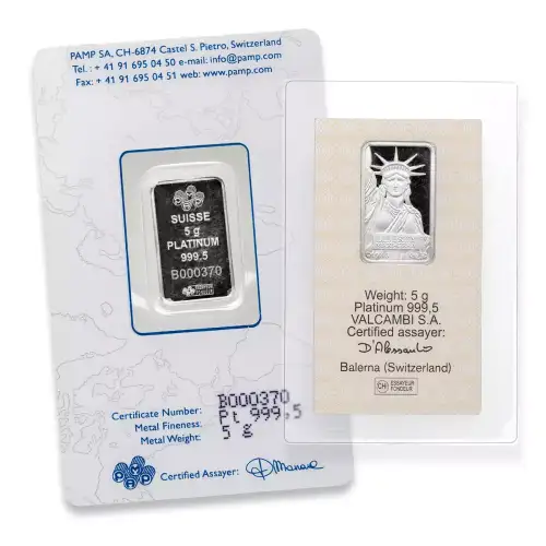 Platinum Bar 5 gram - Misc Minted (4)