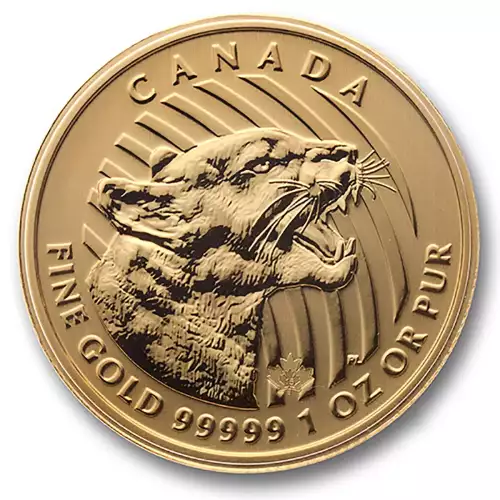 2015 Canadian Gold Coin | Growling Cougar Coin - Canadian PMX
