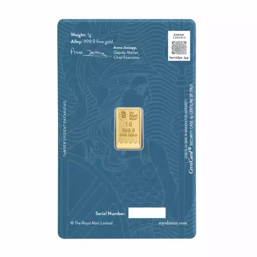 Royal Mint Refinery Gold Bar, 1 gram (4)
