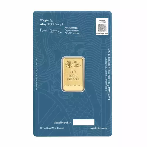 Royal Mint Refinery Gold Bar, 5 gram (3)