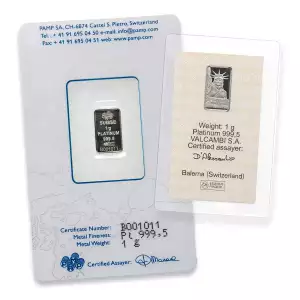 Platinum Bar 1 gram - Misc Minted (5)