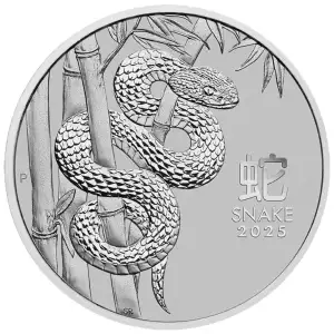 Australian Perth Mint Platinum Coin Lunar Series: Year of the Snake, 1oz - 2025 (3)