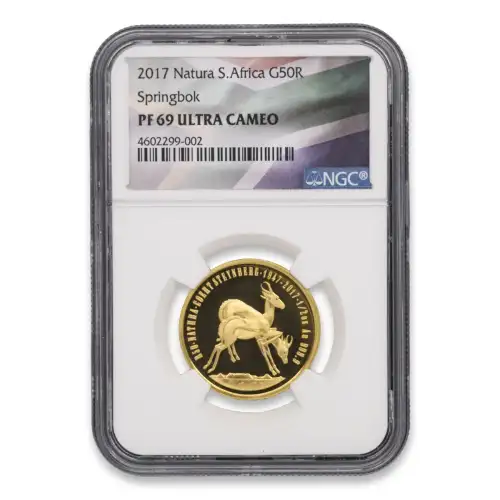 South African Natura Springbok, 1/2oz Gold Coin - 2017 (3)
