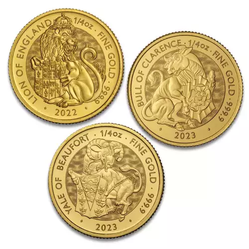 UK Gold Tudor Beasts, 1/4 oz - Misc Dated 