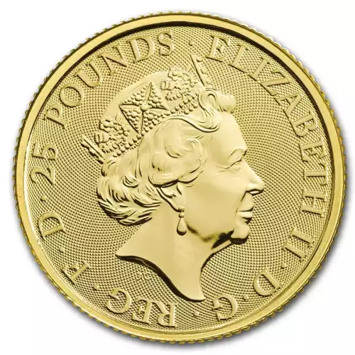 UK Gold Tudor Beasts, 1/4 oz - Misc Dated  (2)